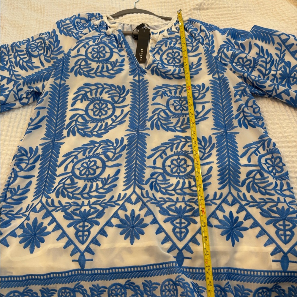 NWT Vici Beulah Lauderdale Embroidered Mini Dress sz S/M - Picture 5 of 5